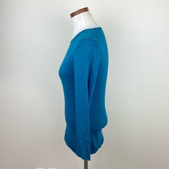 Gymshark Long Sleeve Workout Top - Blue - Picture 4 of 6